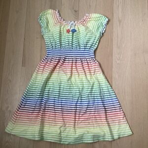 Gymboree Vintage Mermaid Magic Rainbow Dress Girls Sz 12